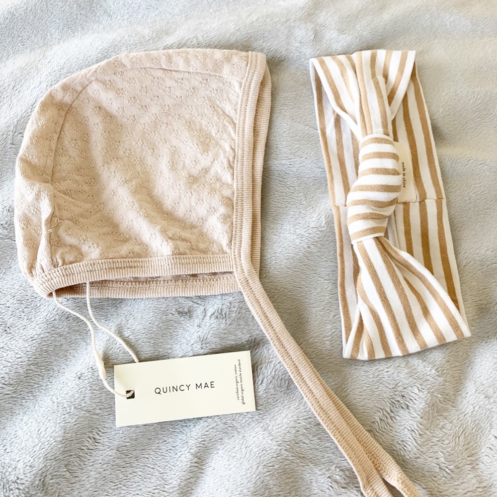 Quincy Mae Bonnet and Headband Bundle, Various - Picture 2 of 5